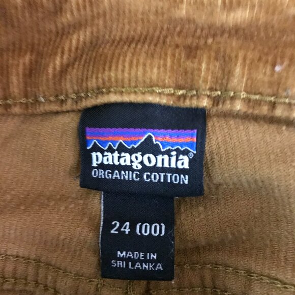 Patagonia Worn Wear Corduroy Pants Size 24 (US 00) Saddle Brown Straight Leg - Picture 3 of 7